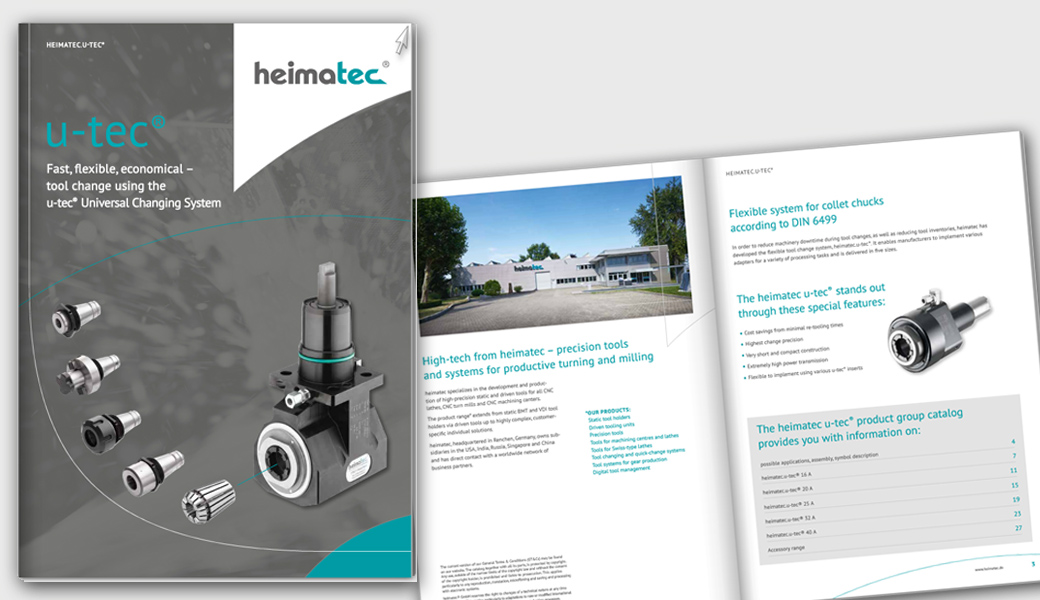 photo of the u-tec brochure front cover and inlay