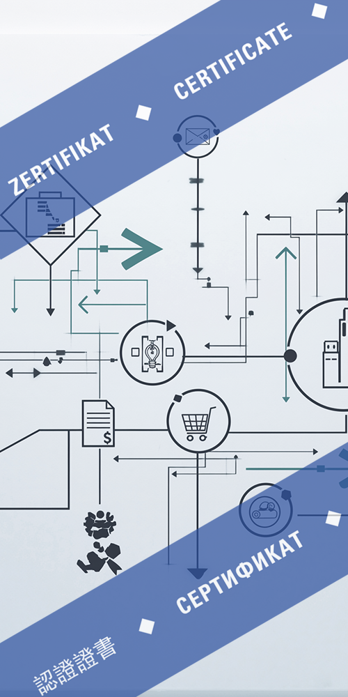 heimatec certificate for ISO 9001:2015 with process background